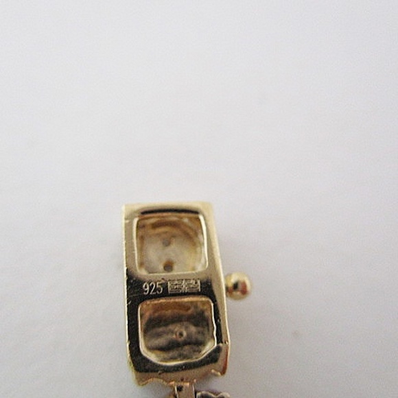 EEFFY Tennis Bracelet Gold Over Sterling Silver - Picture 7 of 7